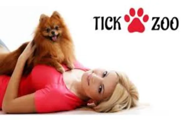 TickZoo blond woman and a dog