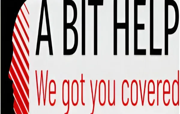 AbitHelp.com Cover Image AbitHelp.com logo: Black text "A BIT HELP" above red text "We got you covered" with a stylized red and white striped head silhouette on the left.
